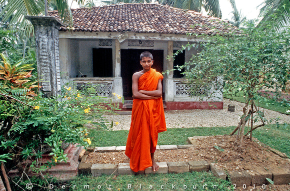 Novice monk, Kosgoda, Sri Lanka