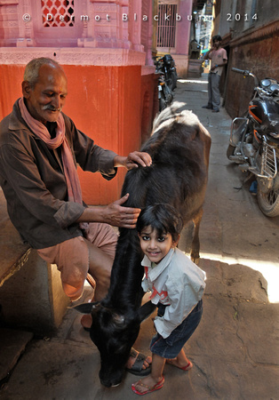 Ashok & his Grandfather, Varanasi