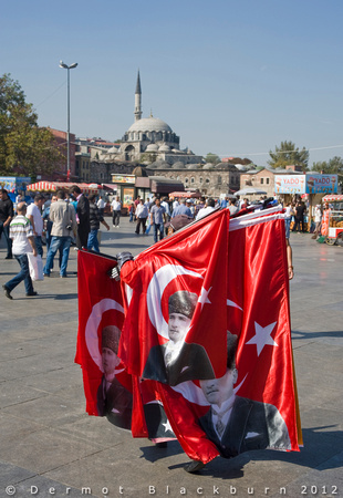 Flag seller, Eminönü, Istanbul.