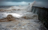 Heavy sea at Tynemouth, Tyne & Wear