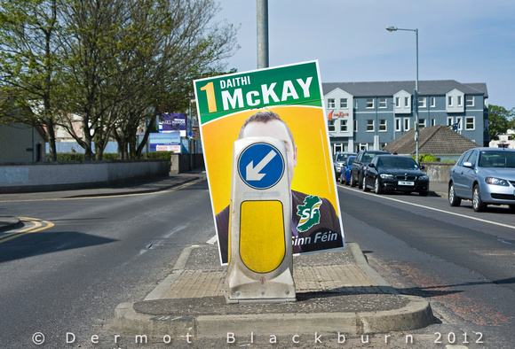 Election poster, Ballycastle