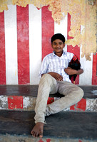 Surya & his rooster, Thirupparankundram, Tamil Nadu...